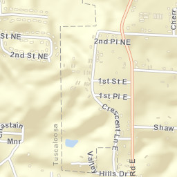 Keenewood Alabama Street Map