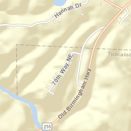 Deep Wood Alabama Street Map