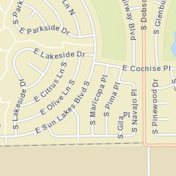Sun Lakes Arizona Street Map