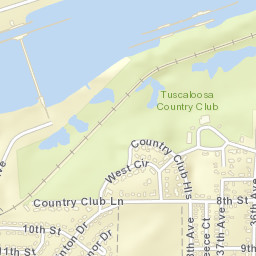 Country Club Hills Alabama Street Map
