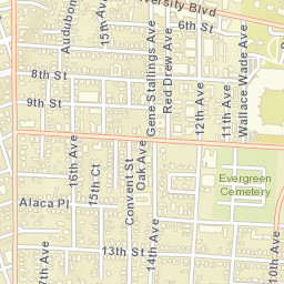 946-966 University Boulevard, The University of Alabama, Tusc Street Map