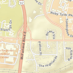 Beverley Heights Alabama Street Map