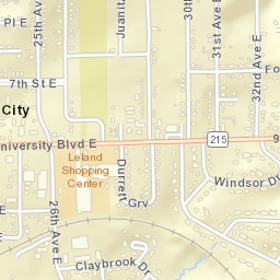 Durrett Grove Alabama Street Map