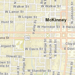 201 West Lamar Street, McKinney, TX Street Map