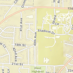 Hays Court Alabama Street Map