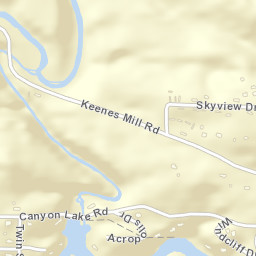 Canyon Lakes Alabama Street Map