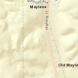 Old Maylene Alabama Street Map
