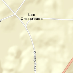Lee Crossroads Alabama Street Map