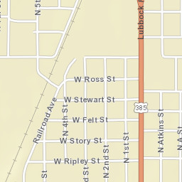 400-598 North 2nd Street Brownfield TX Street Map