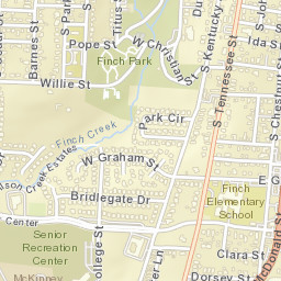 1400 South College Street, McKinney, TX Street Map