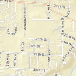 25 Hillcrest, Tuscaloosa, AL 35401 Street Map