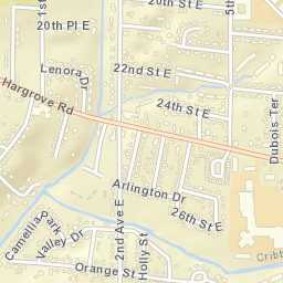 Arlington Drive Alabama Street Map