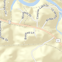 Nichol Hills Alabama Street Map