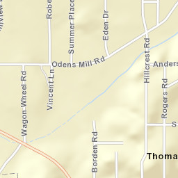 Thomas Hill Alabama Street Map