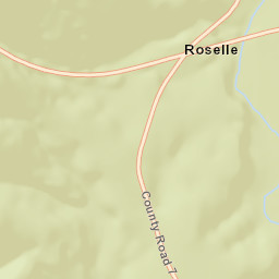 Roselle Alabama Street Map