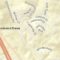 Jesmond Dene California Street Map