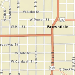 201-229 Tahoka Road, Brownfield, TX Street Map