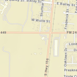 102 West Bailey Street Ponder TX Street Map