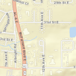 Cedar Knoll Alabama Street Map
