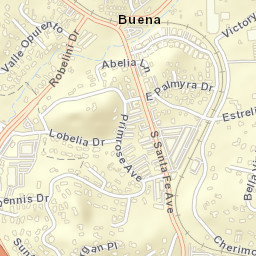 Buena California Street Map