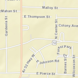 North Crossett Arkansas Street Map