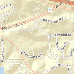 El Dorado East Alabama Street Map