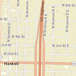 419 South 1st Street, Haskell, TX 79521 Street Map