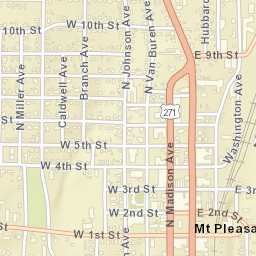 100-174 East 1st Street Mount Pleasant TX Street Map