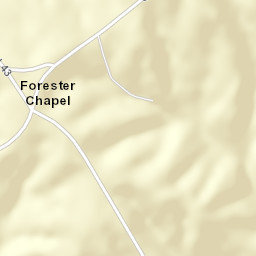 Forester Chapel Alabama Street Map