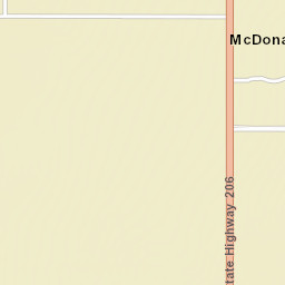 New Mexico 206, McDonald, NM 88262, USA Street Map