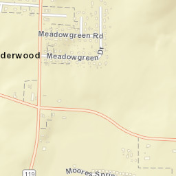 Meadow Green Alabama Street Map