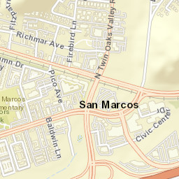 San Marcos California Street Map