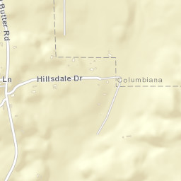 Hillsdale Alabama Street Map