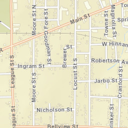 201-299 Bellview Street Sulphur Springs TX Street Map