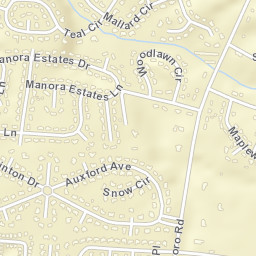 Manora Estates Alabama Street Map