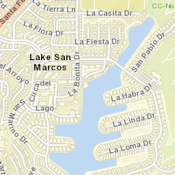 Lake San Marcos California Street Map