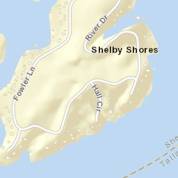 Shelby Shores Alabama Street Map