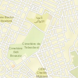 Tebesbest Street Map