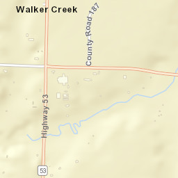 Walker Creek Arkansas Street Map