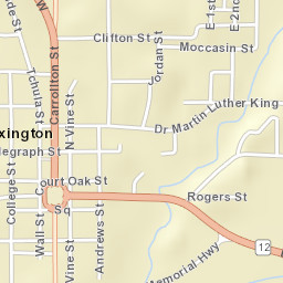 Martin Luther King, Lexington, MS 39095 Street Map