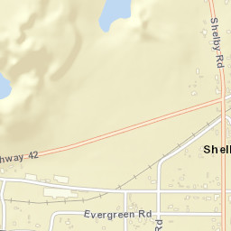 Shelby Alabama Street Map