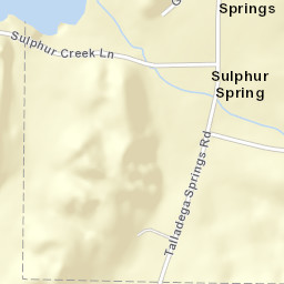 Sulphur Spring Alabama Street Map