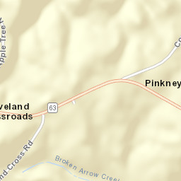 Cleveland Crossroads Alabama Street Map