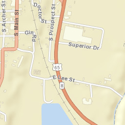 Eudora Arkansas Street Map