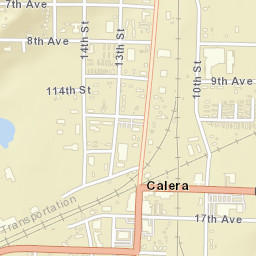 Calera Alabama Street Map