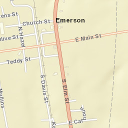 Emerson Arkansas Street Map