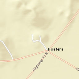 Fosters Alabama Street Map