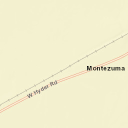 Montezuma Arizona Street Map