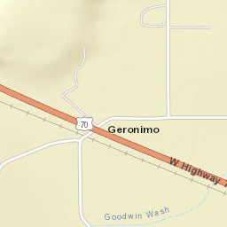 Geronimo Arizona Street Map