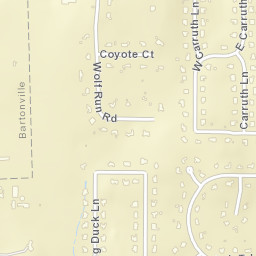 205-299 Coyote Court, Bartonville, TX Street Map